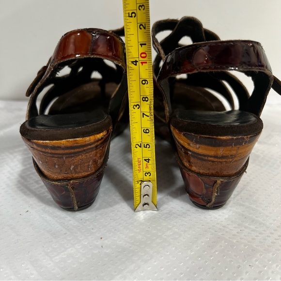 Donald J Pliner Women’s Sz 7 Tortoise Shell Platform Wedge Made in Italy - Picture 16 of 16